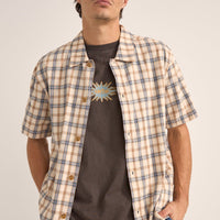 RHYTHM - Check SS Shirt in Natural