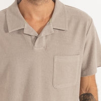 RHYTHM - Vintage Terry Polo in Stone