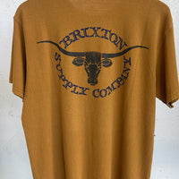 Brixton - Boswell S/S Tee in Golden Brown Worn Wash