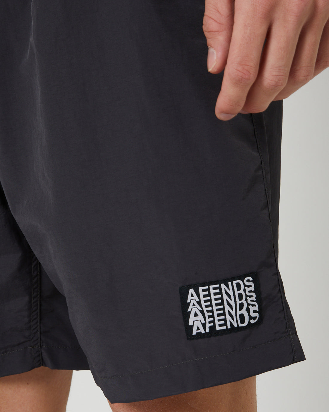 Afends - Collage Recycled Swim Boardshorts in Charcoal