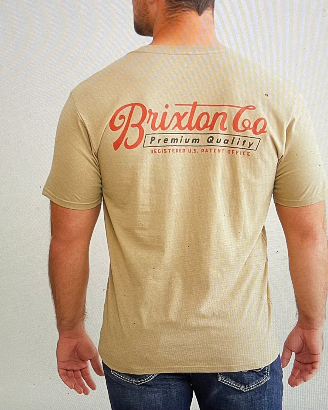 Brixton - Belford S/S Tee in Oatmeal