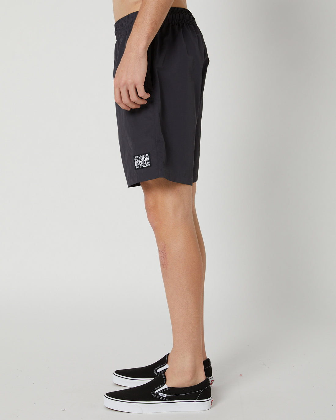 Afends - Collage Recycled Swim Boardshorts in Charcoal