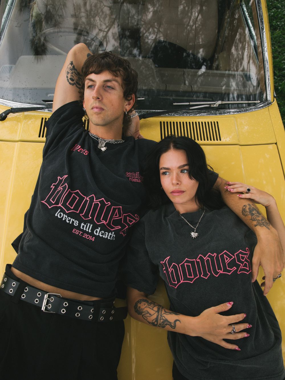 Billy Bones Club - Lovers Steeze Tee in Washed Black