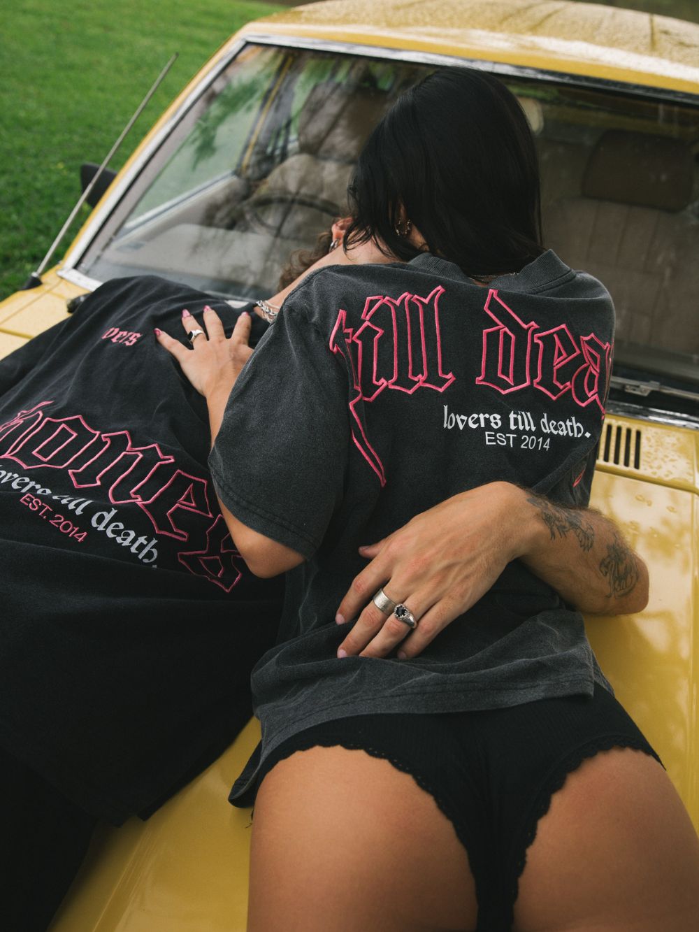 Billy Bones Club - Lovers Steeze Tee in Washed Black