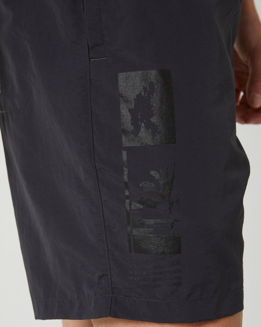 Afends - Collage Recycled Swim Boardshorts in Charcoal