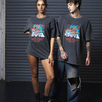 Billy Bones Club - Live Fast Tee in Washed Black