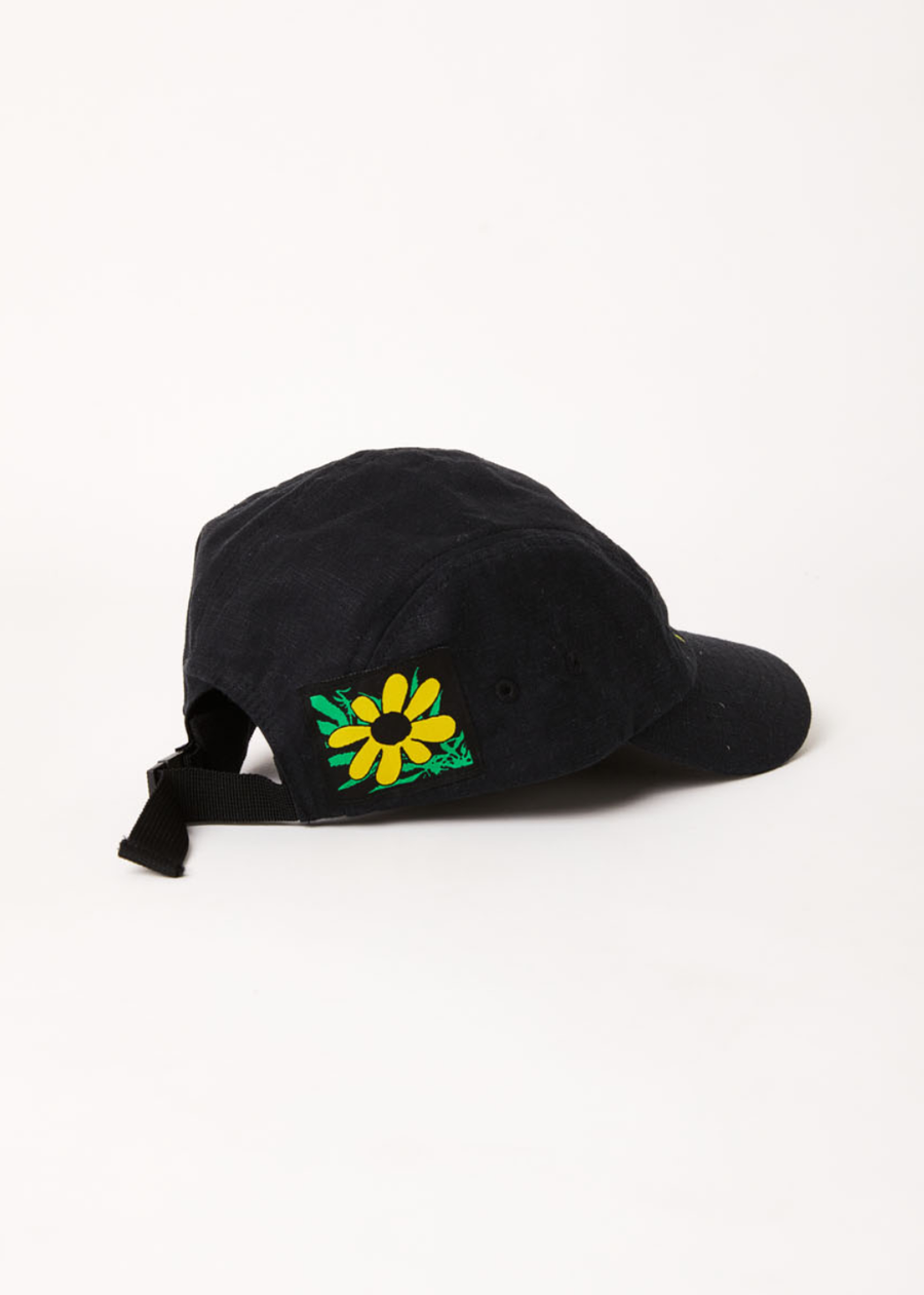 Afends - Natural Technology Hemp 5 Panel Cap in Black