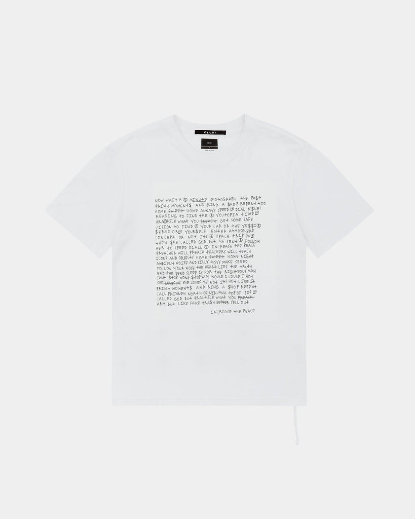 Ksubi - Whitenoise Kash SS Tee in Space White