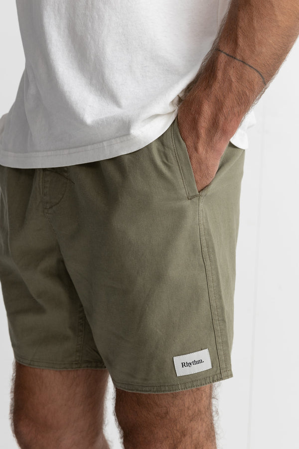 RHYTHM - Classic Jam Shorts in Olive