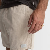 RHYTHM - Classic Linen Jam Shorts in Sand