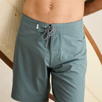 RHYTHM - Classic Stretch Trunk Short in Silver Pine