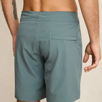 RHYTHM - Classic Stretch Trunk Short in Silver Pine