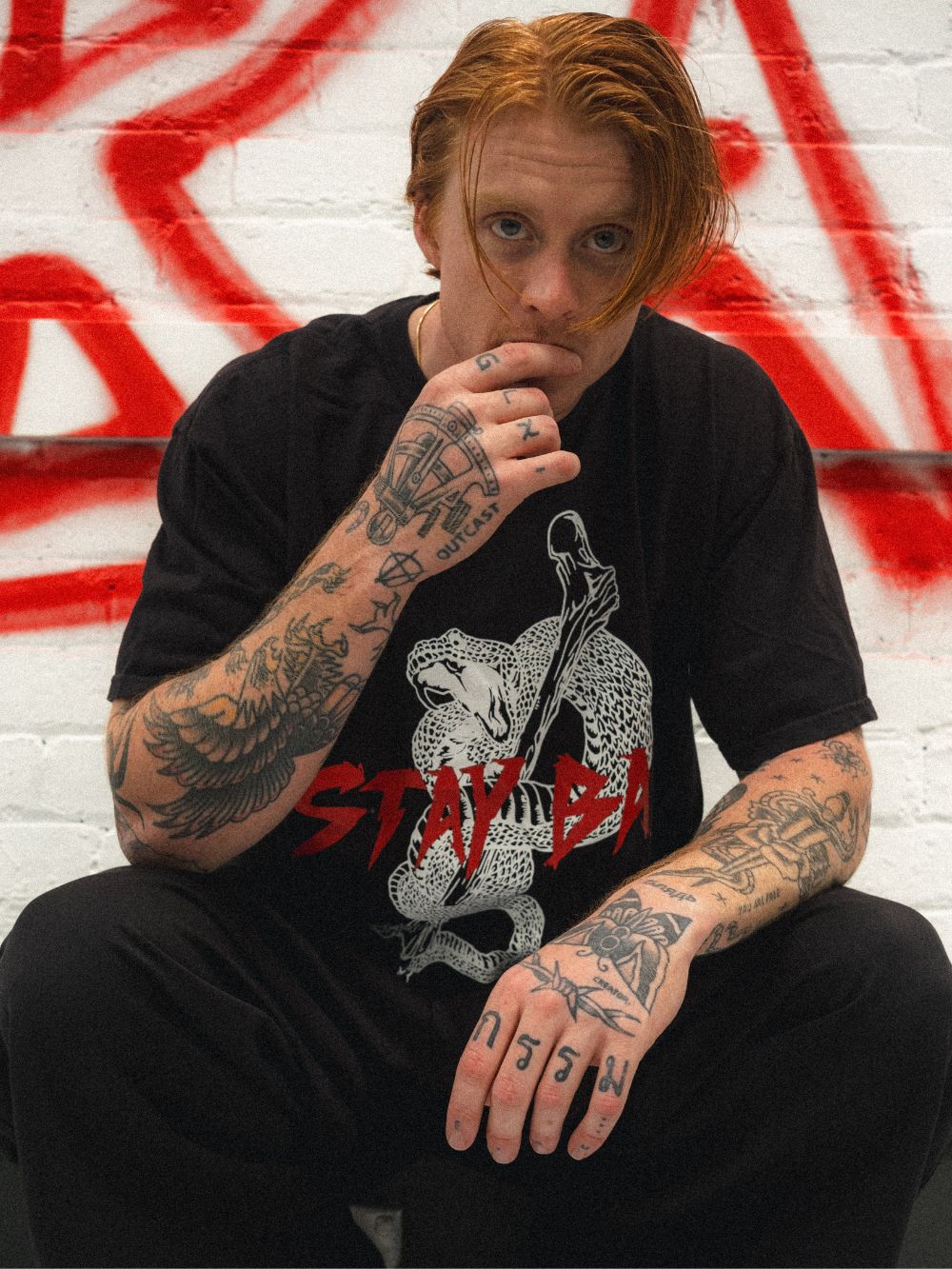 Billy Bones Club - Stay Bad Tee in Vintage Black