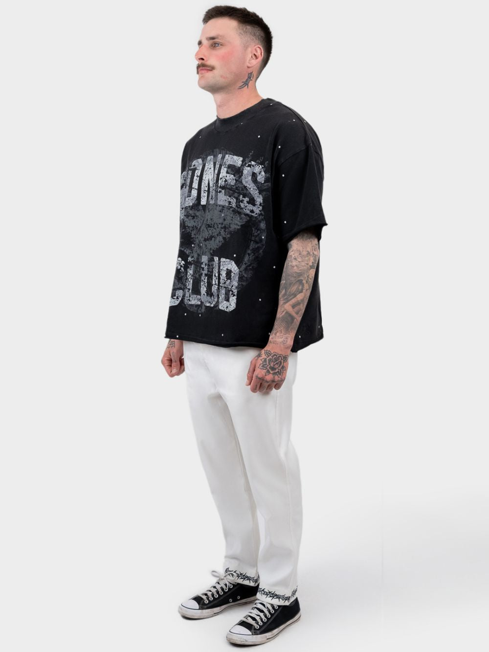 Billy Bones Club - Airborne Raw Box Tee in Vintage Black