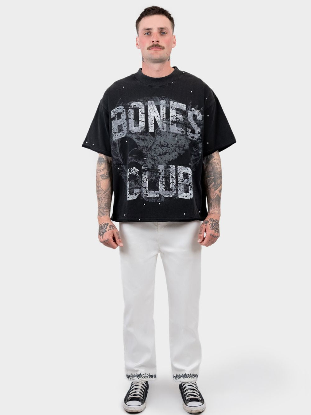 Billy Bones Club - Airborne Raw Box Tee in Vintage Black