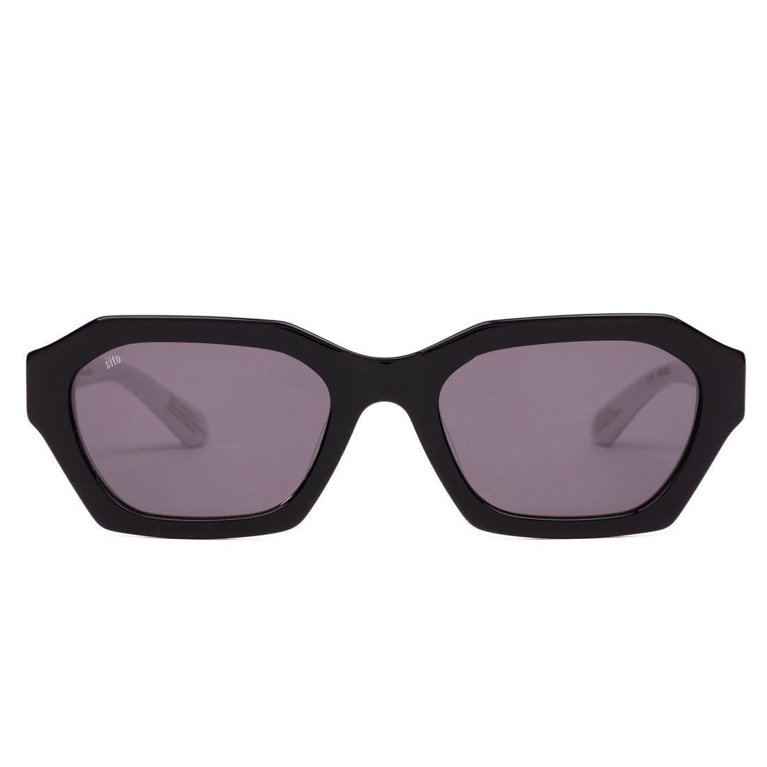 Sito - Kinetic in Black White. Lens in Smokey Grey