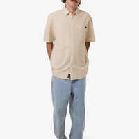 Thrills - Locked in Stripe Short Sleeve Shirt in Heritage White