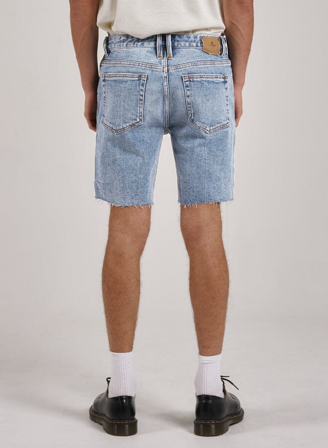 Thrills - Destroyed Bones Denim Short in Ash Blue