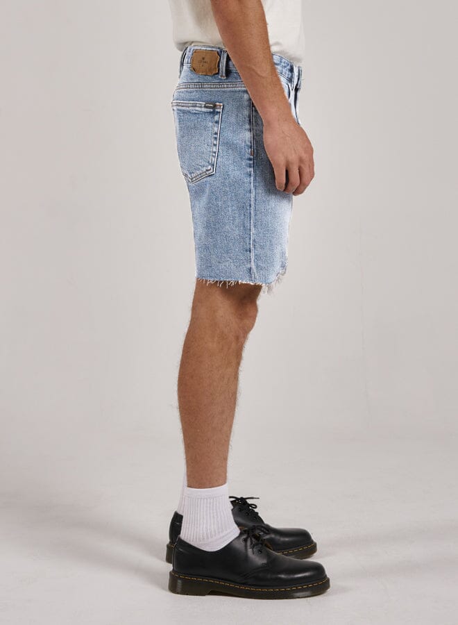 Thrills - Destroyed Bones Denim Short in Ash Blue