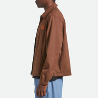 Brixton - Union Relaxed Harrington Jacket in Pinecone Brown