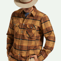 Brixton -  Messer Packable Fedora in Timerwolf/Light Brown