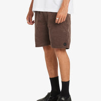 RVCA - Escape Elastic Cord Shorts in Chocolate