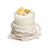 SEVENTEEN70/BOTANICALS -  GOLDEN WATTLE + ORANGE CALCITE CANDLE