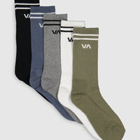 RVCA - Union Sock 5 Pack in Multi