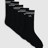 RVCA - Union Sock 5 Pack III in Black