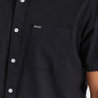 Brixton - Charter Oxford Short Sleeve Shirt in Black