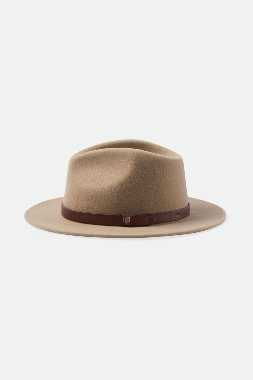 Brixton - Messer Packable Fedora in Sand