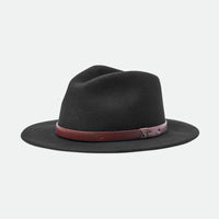Brixton - Messer Packable Fedora in Black