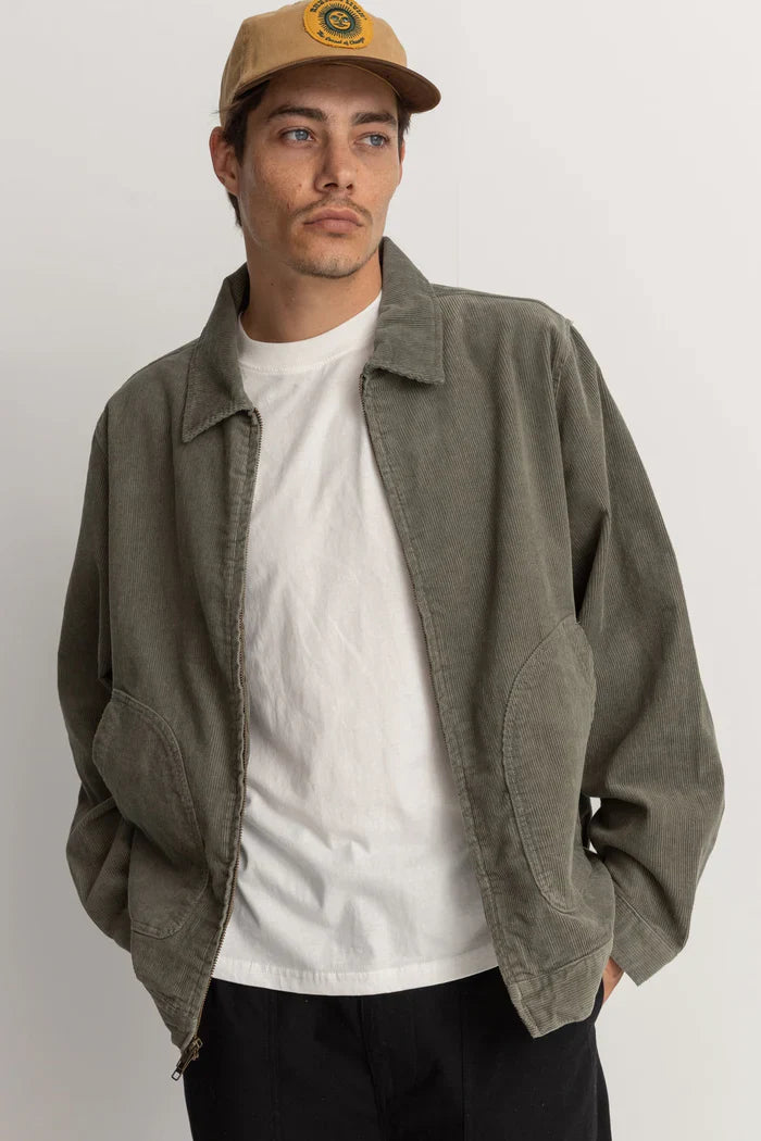 RHYTHM - Cord Utility Jacket in Sage