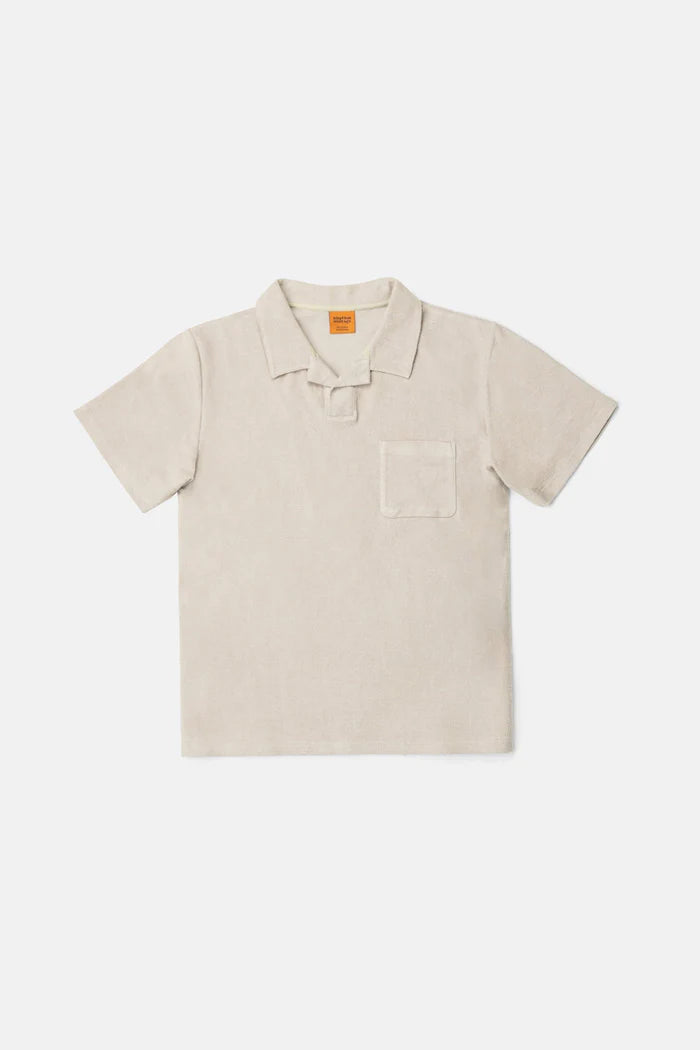RHYTHM - Vintage Terry Polo in Stone