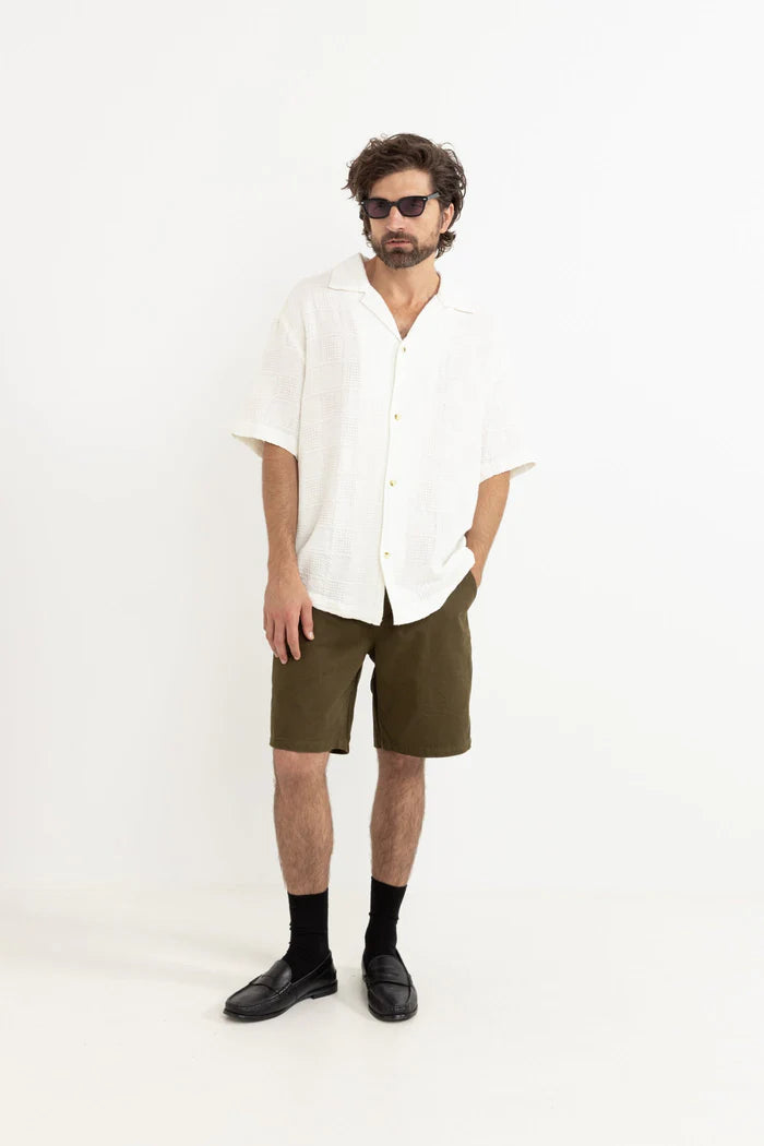RHYTHM - Oasis SS Shirt in White