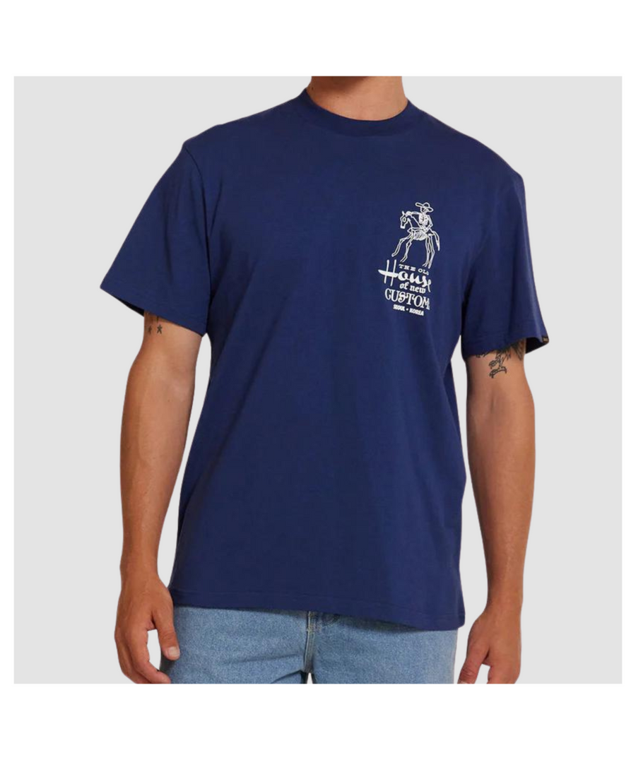 DEUS - Seoul Address Tee Mechanic Blue