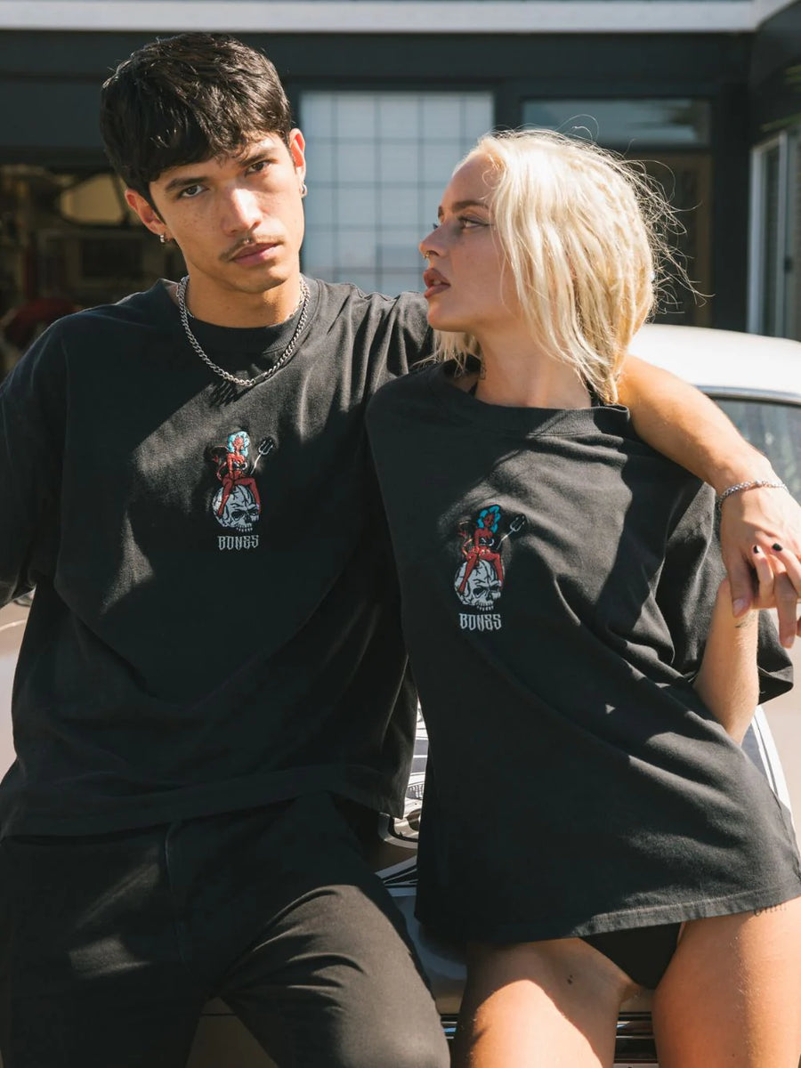 Billy Bones Club - Seduction (Devils Attraction) Tee in Vintage Black