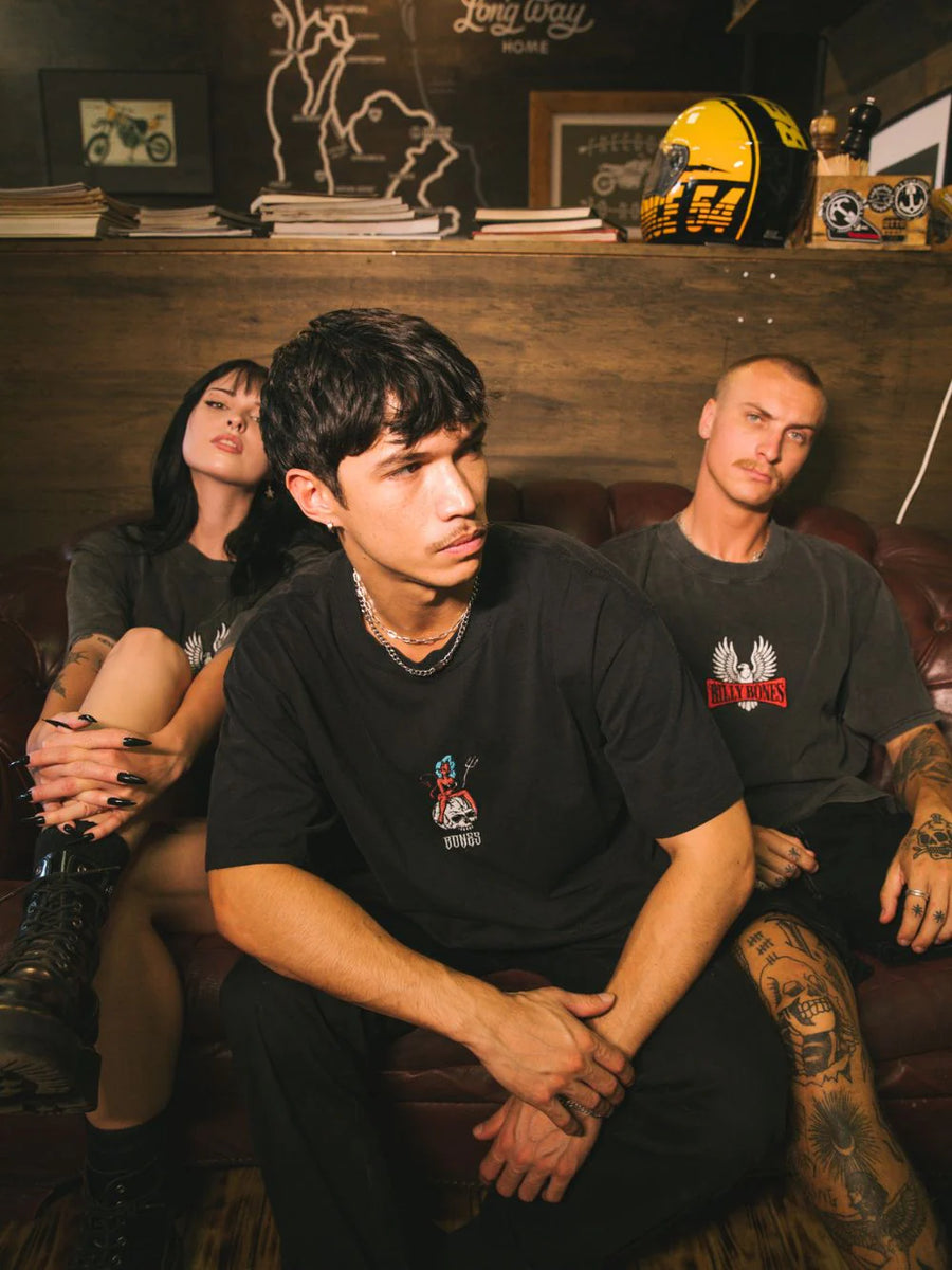 Billy Bones Club - Seduction (Devils Attraction) Tee in Vintage Black