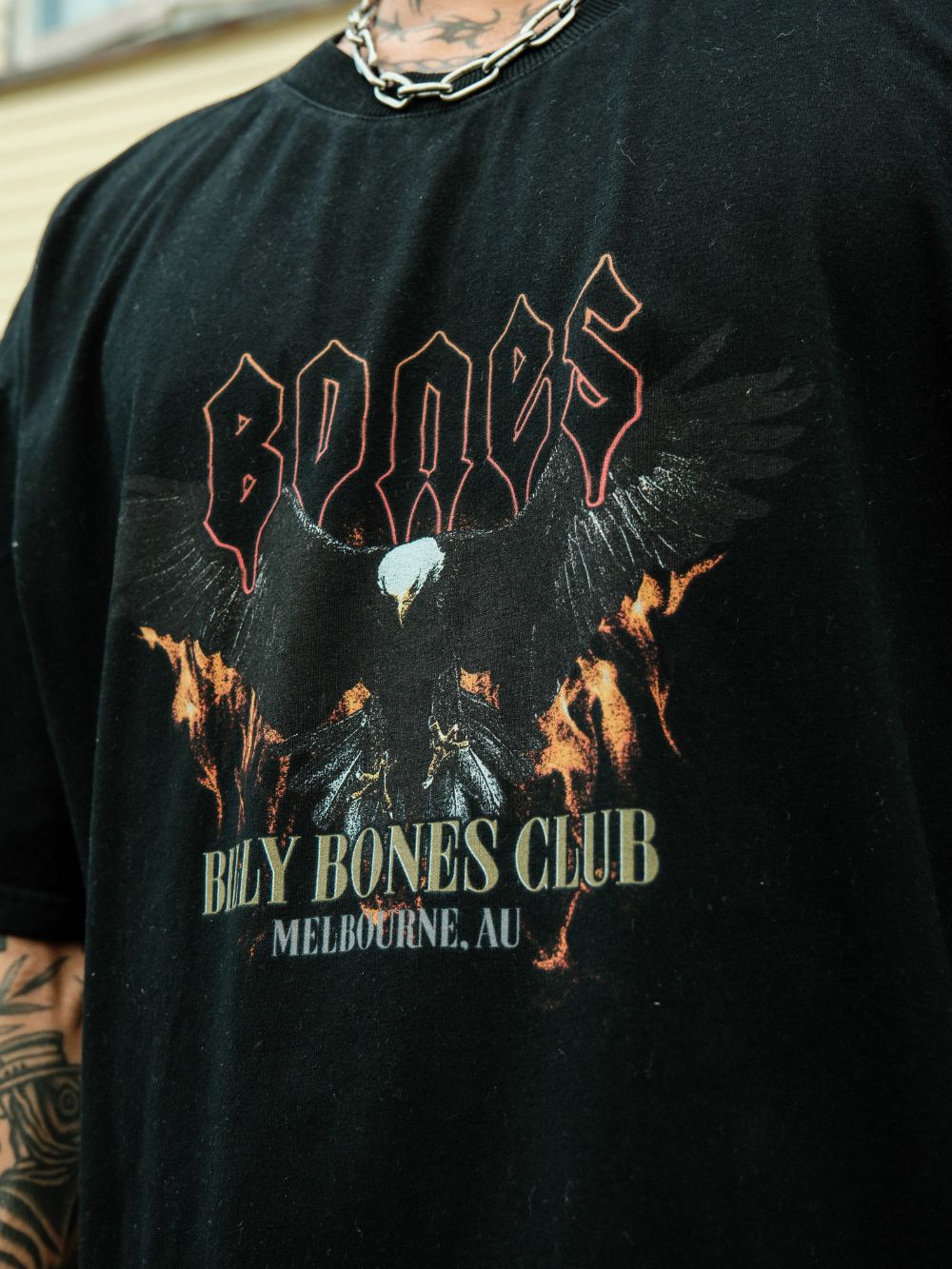 Billy Bones Club - Eagle Inferno Tee in Vintage Black