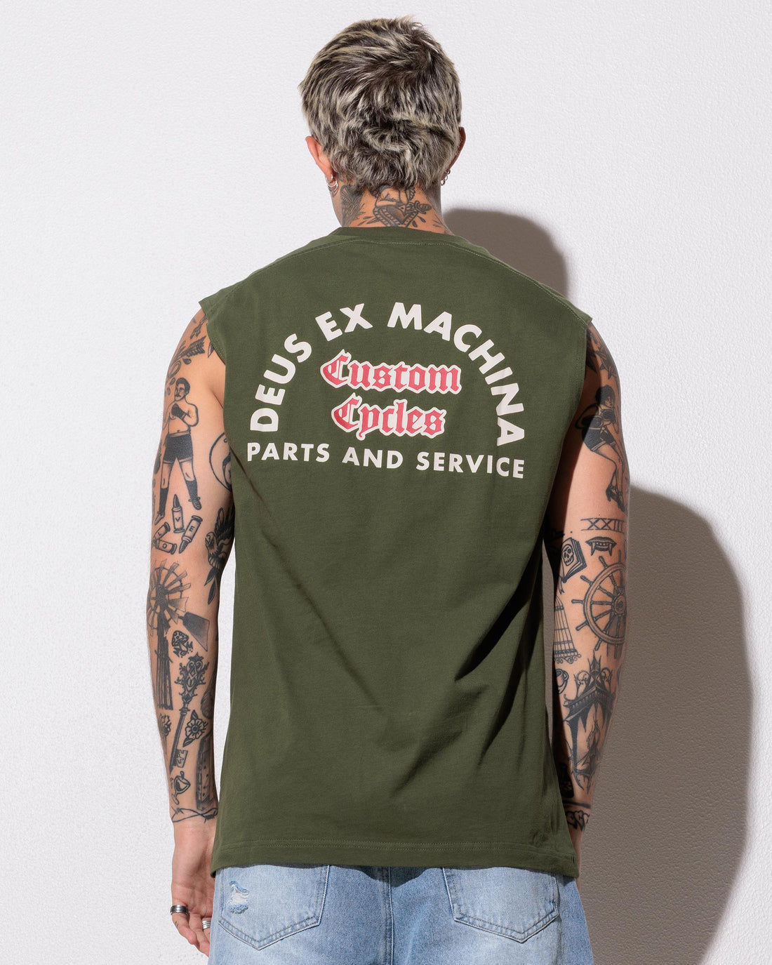 DEUS - Lockwood Muscle Tee in Cypress Green