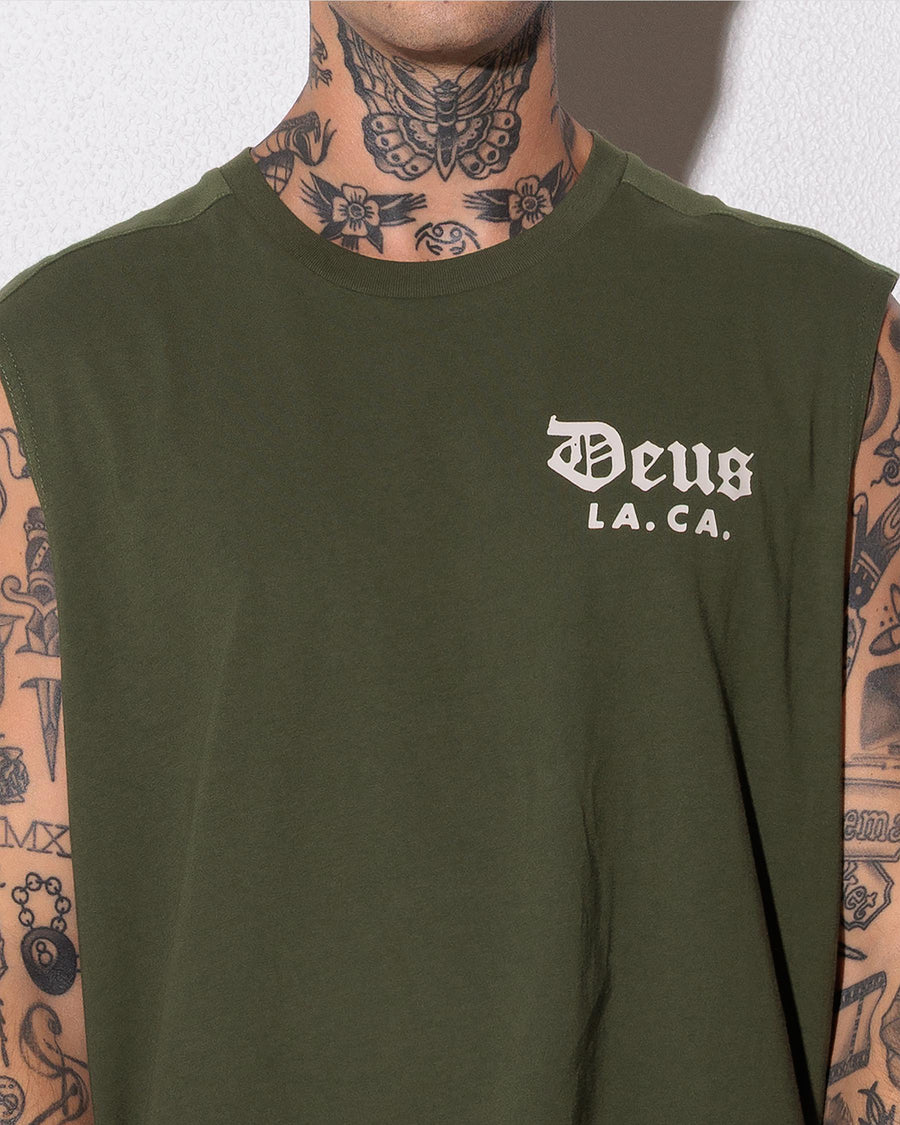 DEUS - Lockwood Muscle Tee in Cypress Green