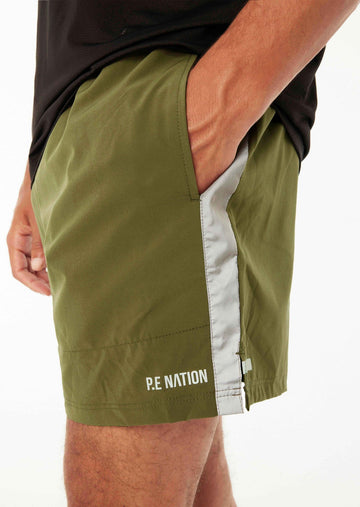 P.E NATION - Adrenalin Short in Khaki