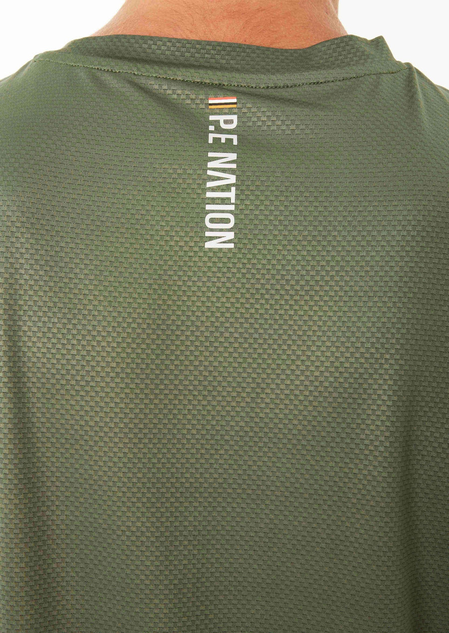 P.E NATION - Adrenalin Long Sleeve Tee in Khaki