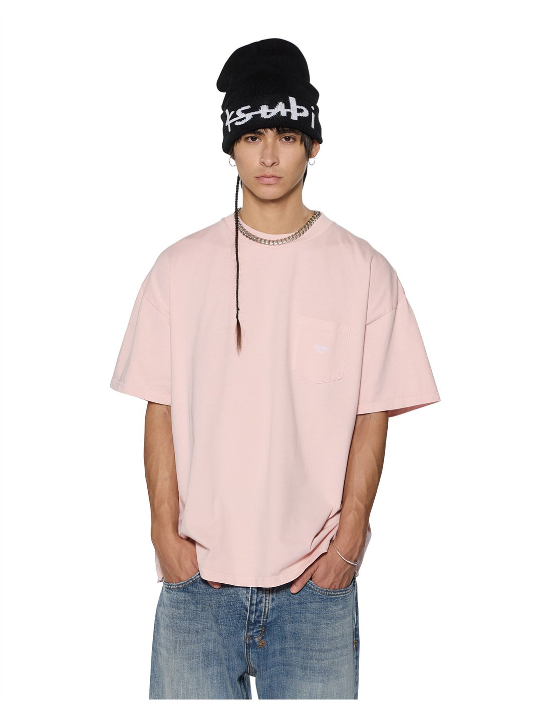 Ksubi - Stamp Ekcess Pocket SS Tee in Magnolia
