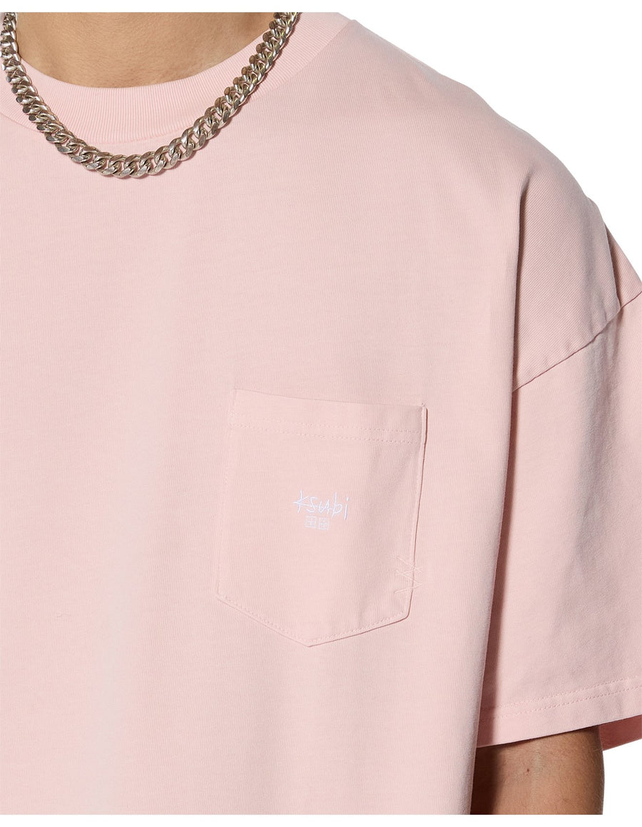 Ksubi - Stamp Ekcess Pocket SS Tee in Magnolia