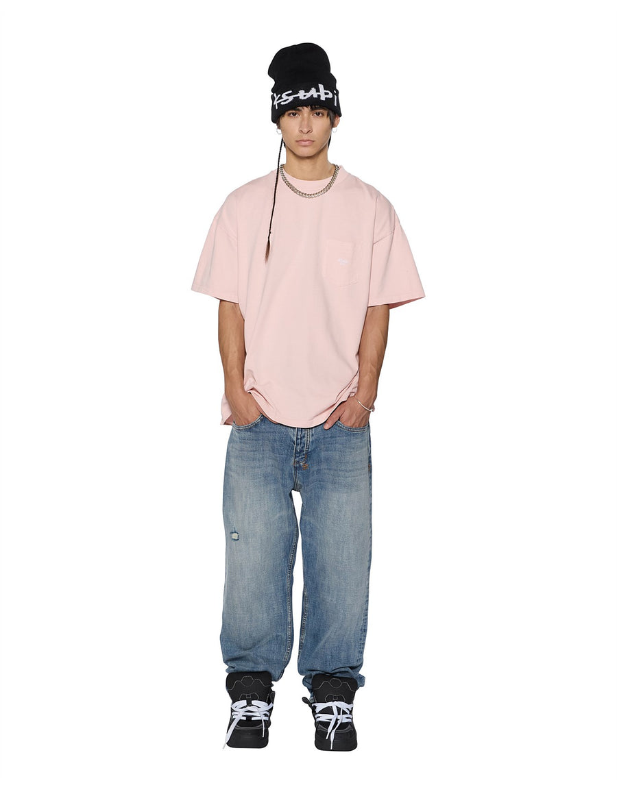 Ksubi - Stamp Ekcess Pocket SS Tee in Magnolia