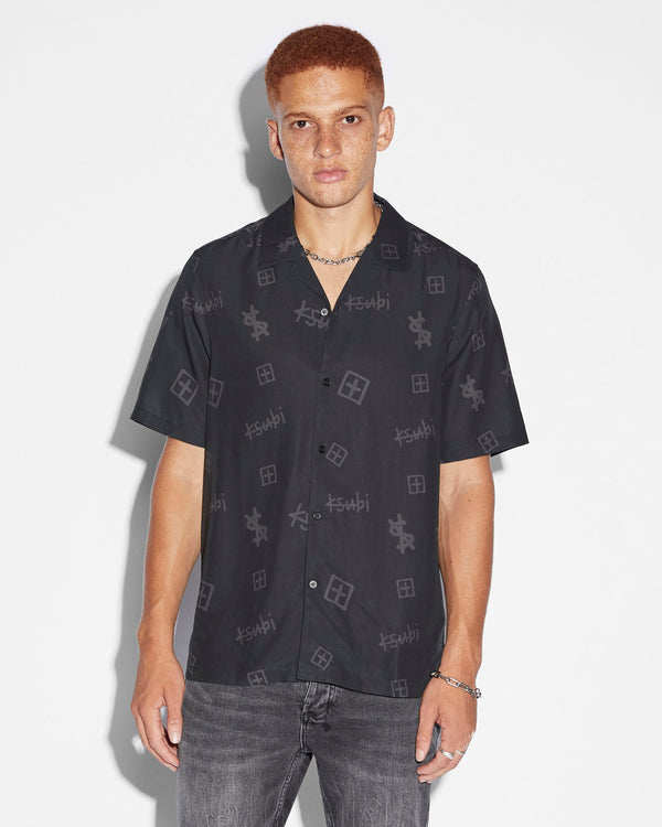 Ksubi - Kash Box Resort SS Shirt in Coal