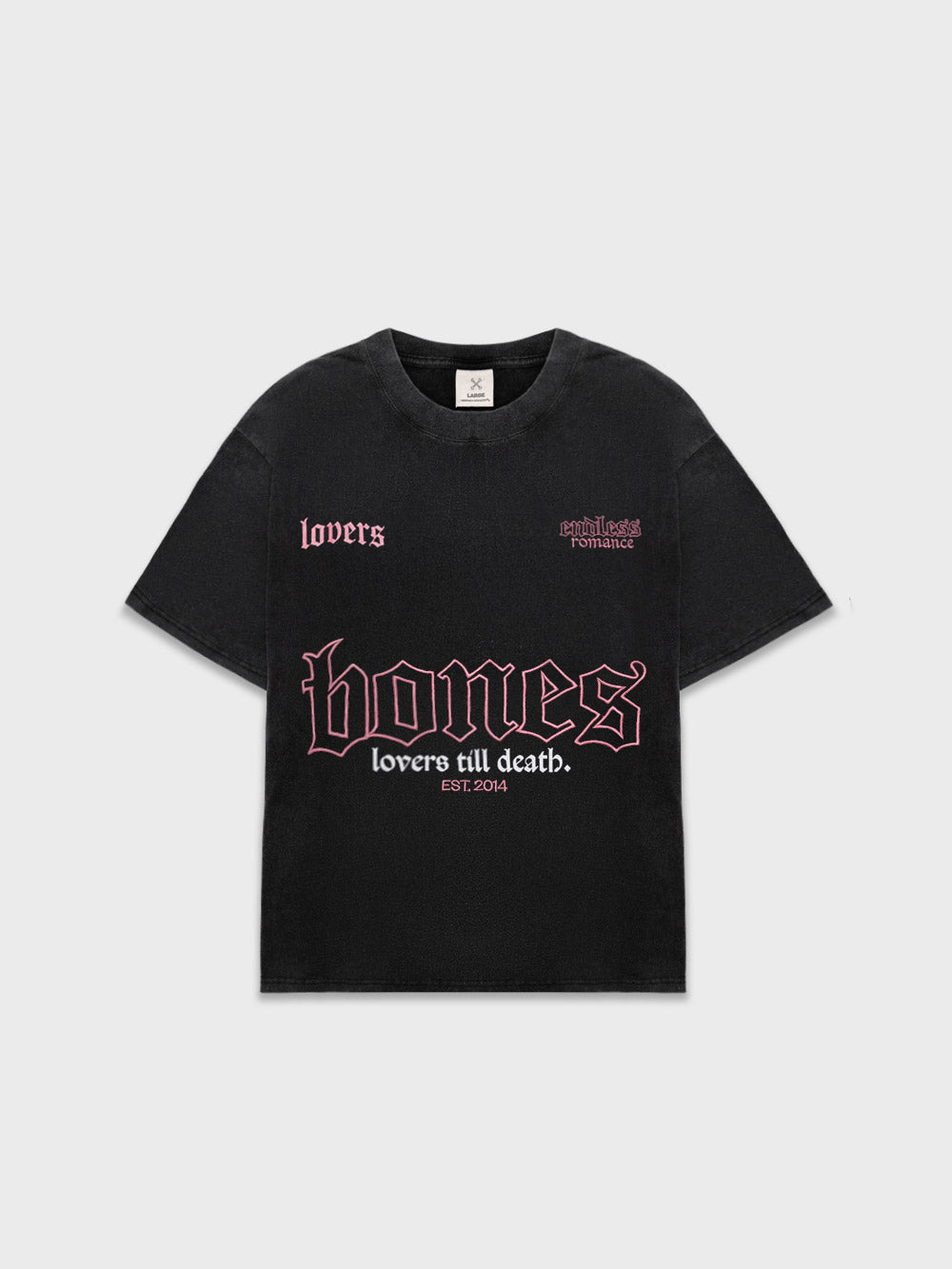Billy Bones Club - The Endless Tee in Vintage Black/Pink