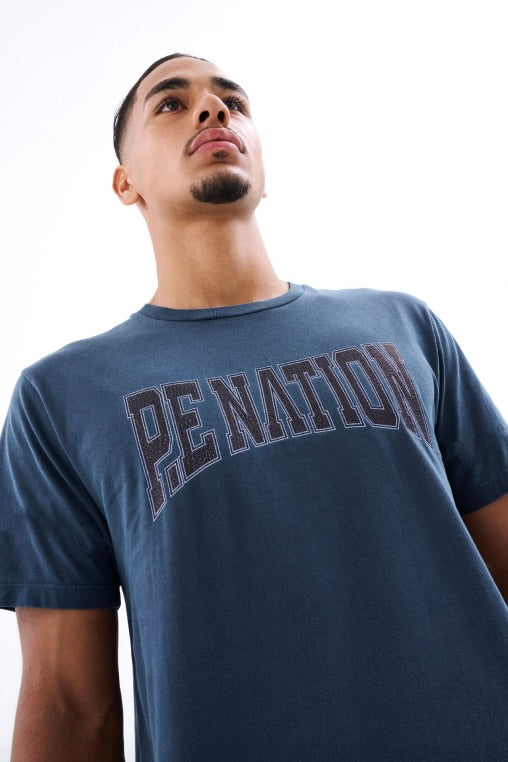 P.E NATION - Match Room SS Tee in Insignia Blue