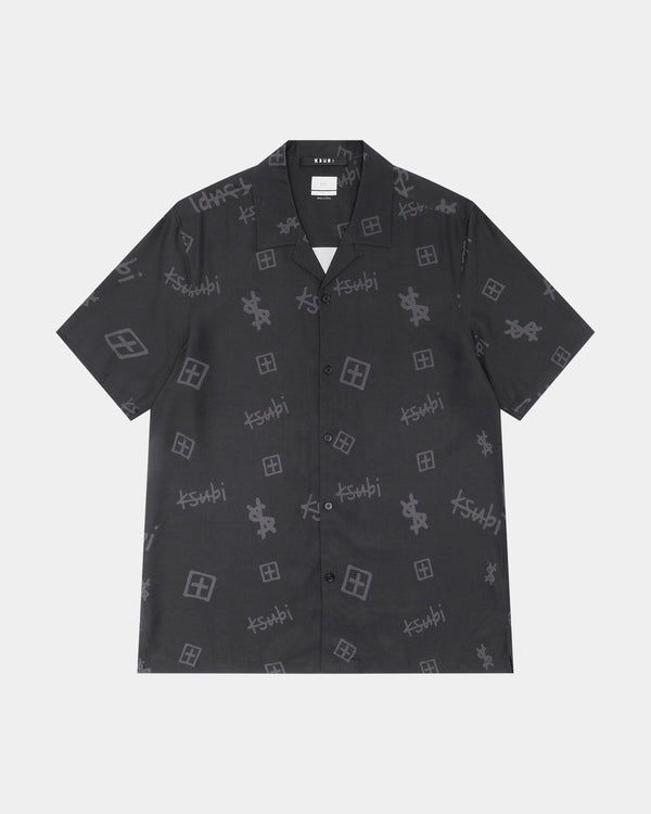 Ksubi - Kash Box Resort SS Shirt in Coal